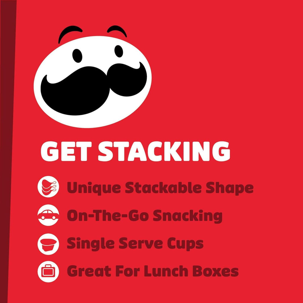 Pringles Potato Crisps Chips, Lunch Snacks, Snack Cups, Variety Pack, 19.5oz Box (27 Cups)