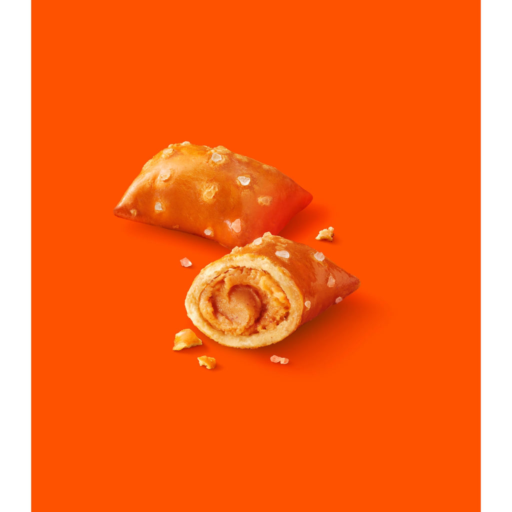 Reese's Pretzels rellenos, nuggets de pretzel de mantequilla de maní, crujientes, listos para comer, aperitivo dulce y salado, tarro de 18 onzas