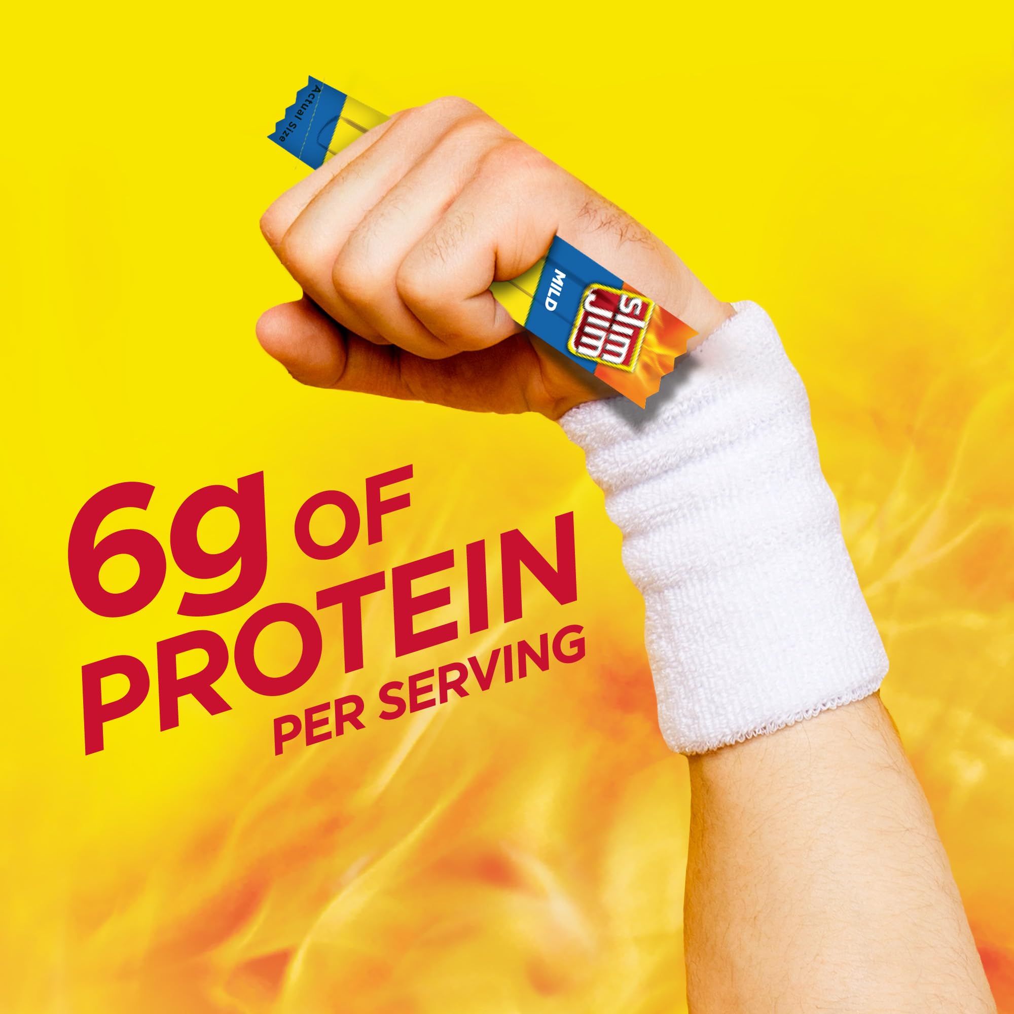 Slim Jim Smoked Meat Sticks, Original Flavor, 6g Protein Per Serving, Snack Size, 0.28 oz. (100 Count)
