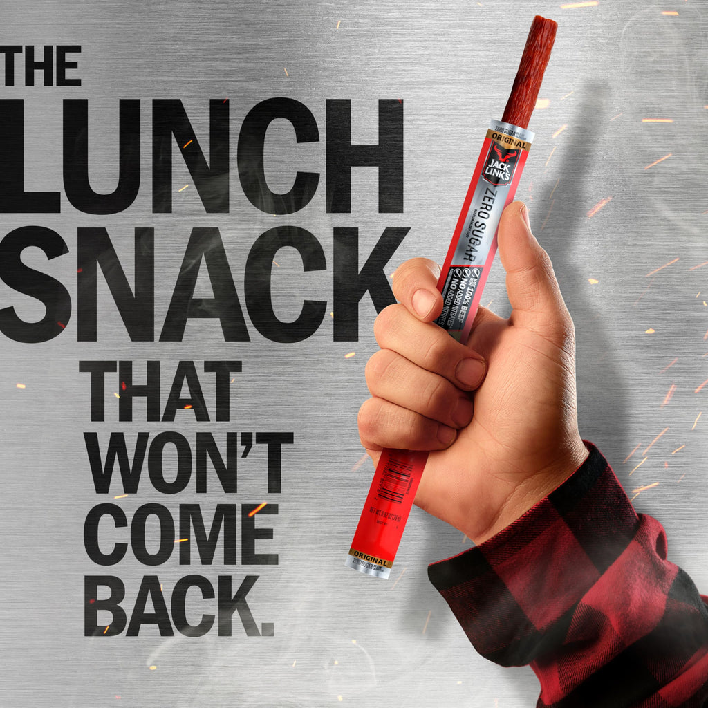 Jack Link's Original Zero Sugar Beef Sticks - (20 Pack) 0.92 oz Meat Sticks - Ready to Eat Protein Snacks - 5g Protein per Serving - Made with 100% Real Beef