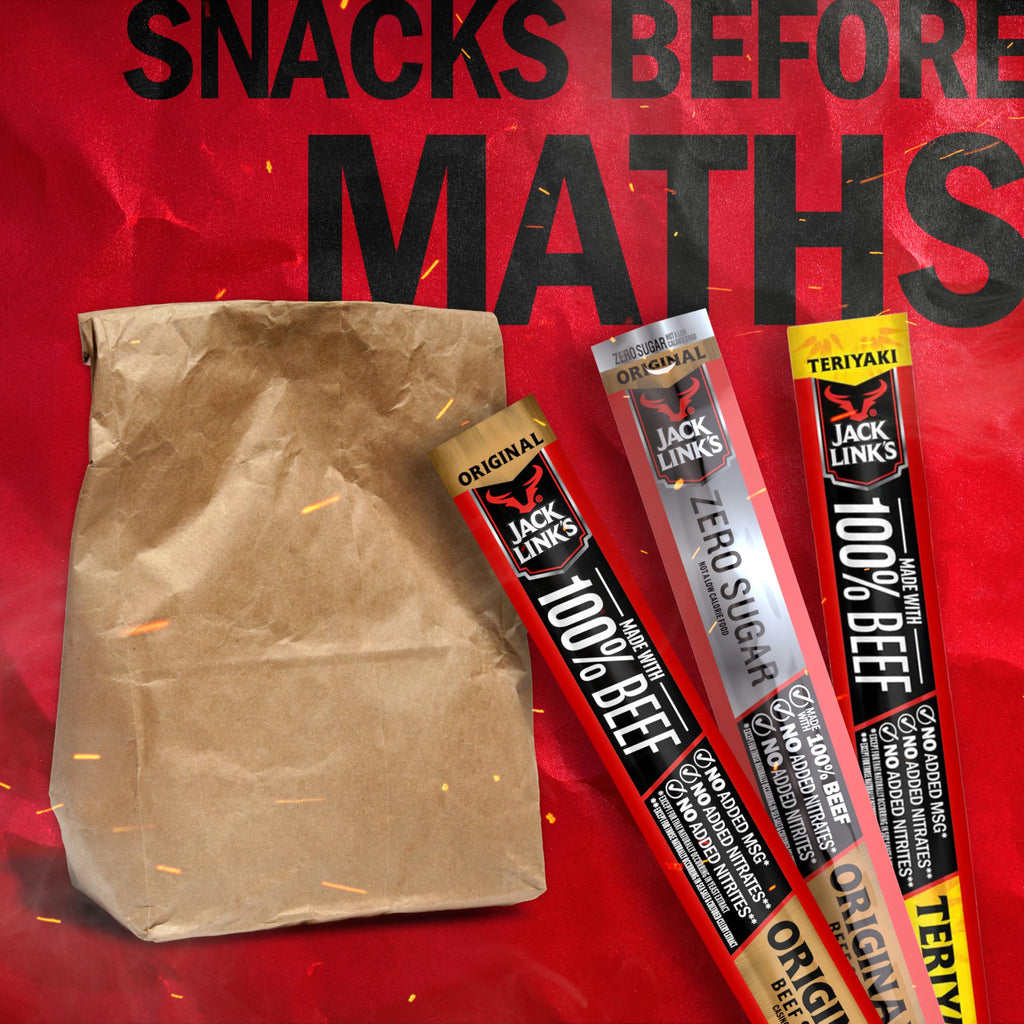 Jack Link's Original Zero Sugar Beef Sticks - (20 Pack) 0.92 oz Meat Sticks - Ready to Eat Protein Snacks - 5g Protein per Serving - Made with 100% Real Beef
